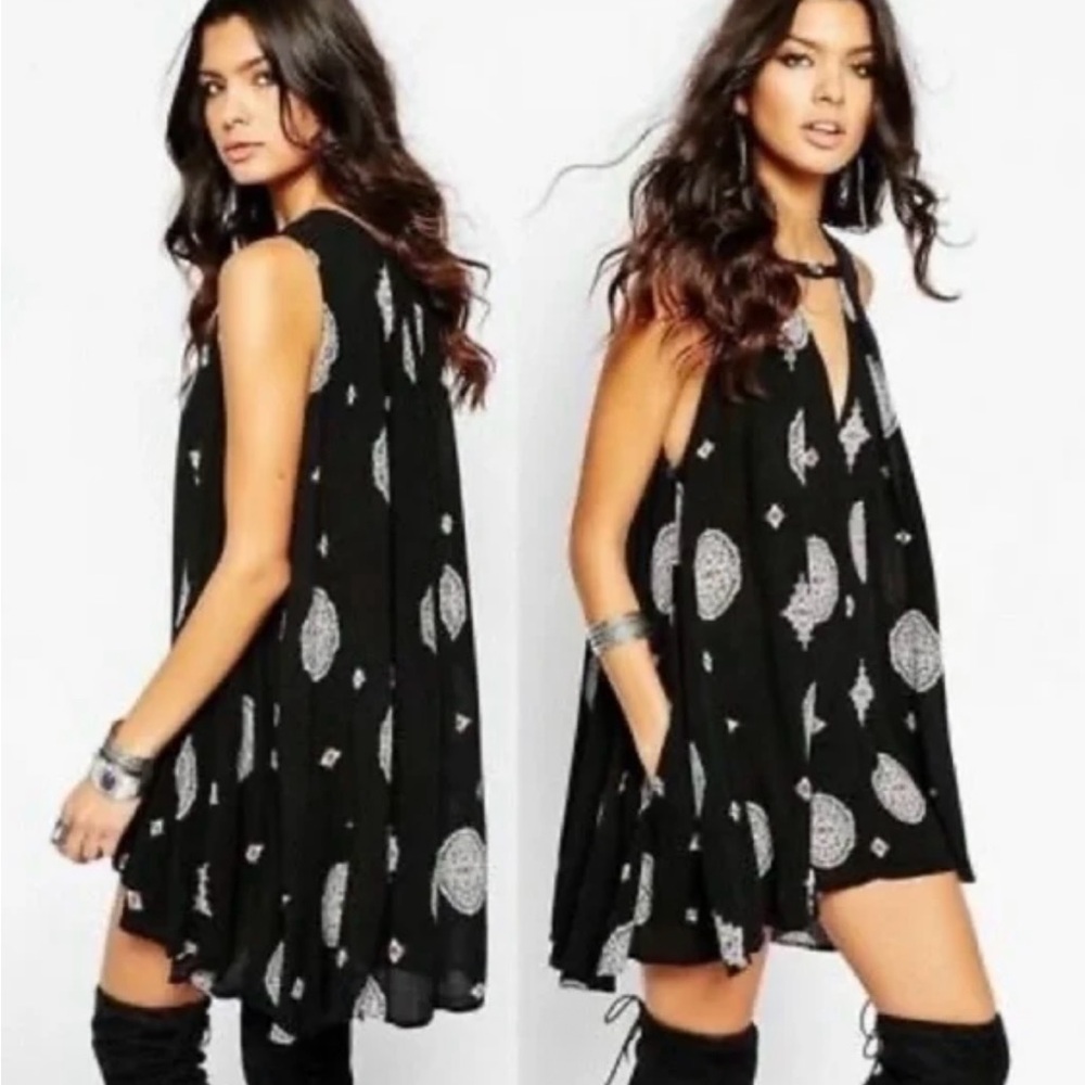 SOLD Free People Retro Medallion Tree Swing Tunic